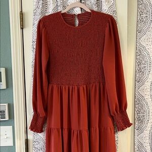 Rust Boho Dress